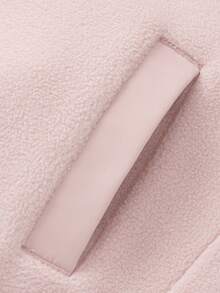 Balabala Tween Girl Fleece Jacket, Autumn Winter Warm Coat For Boys & Girls, Stylish & Cozy - Pink - View 6