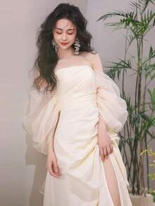 Wedding Dresses - Beige - View 4