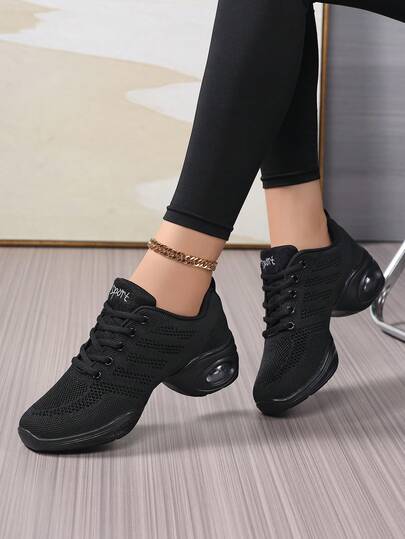 Women's Dance Shoes, Soft Bottom, Breathable Mesh, Suitable For All Seasons, Fitness, Square Dancing, Modern Dance