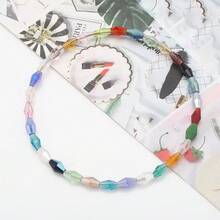 100pcs 3x6mm Double Cone Sharp Crystal AB Color Glass Beads For DIY Jewelry Making Accessories, Coated AB Color