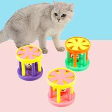 2Pcs Interactive Bell Roller Ball Toy - Colorful Bell Ball Toy For Pets - Interactive Rolling Rattle With Loud Ringing Bell - Fun Noisy Puzzle Play For Cats, Rabbits, Hamsters, Parrots Random Color