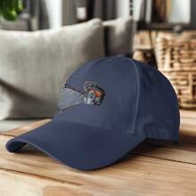 Arborist Chainsaw Lumberjack Funny Logger Tree Cutter Black Cap Dark Blue - Navy Blue - View 5