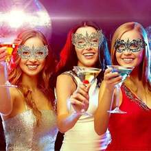 New Gold-Embossed Mask Dance Party Lace Mask, Half-Face Shaping Sexy And Interesting Eye Mask, Adult Girls' Dance Party Prop, Party Mask, Fashionable And Sexy Mask, Birthday Mask