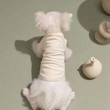 1件绿色高领狗狗衣服，带心形贴片，适合小型犬日常穿着 - 彩色 - 查看 37