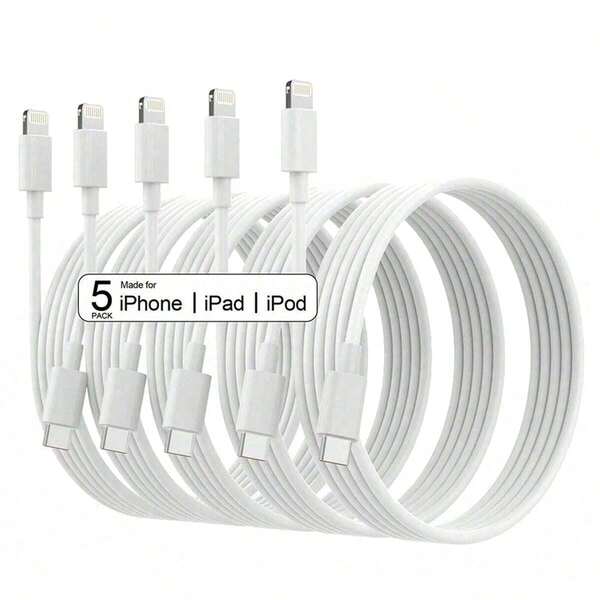 1/3/5pcs Apple Lightning Charging Cable, Fast Charging, 3.3FT/100cm Length, Compatible With IPhone 14 13 12 11 Pro Max Plus