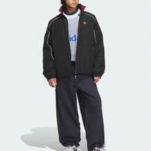 adidas originals 立領運動寬鬆雙面穿棉服AL 男KA0821 - 黑色/紅色 - 查看 5