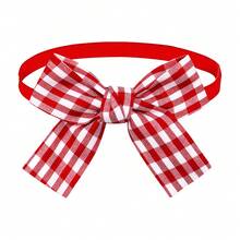 1PC Red Bow Tie Pet Tie, Creative Grid Ripple Dot Stripe Design Elements, Suitable For New Year And Christmas, Decorative Accessories For Small Dogs And Cats - Multicolor - View 18