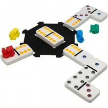 ¡RecomendadoNovelty Corp - Dominó Doble 12, Domino Cubano, Mexican Train, Incluye Plumón Borrable, Diferentes Opciones de Juego, 91 Fichas Jumbo¡Top de Temporada - Rojo - Ver 4