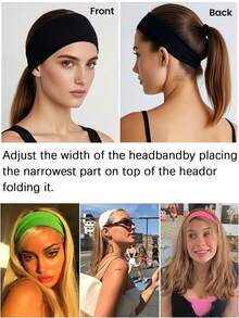 6pcs/Set Stylish Fabric Fashion Headband For Women, Multipurpose Daily Wear Carnival, Mardi Gras Hair Band Turban Headband Sweatband, School Stuff, College, Headbands - Multicolor - View 8