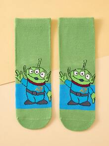 Disney 5 paires de véritables chaussettes pour enfants, chaussettes mi-mollet pour enfants avec personnage Buzz, chaussettes mignonnes pour garçons avec motifs de dessins animés et uniques, chaussettes à la mode, décontractées, confortables et respirantes pour filles et étudiants, convenant pour le port quotidien. Fans de Buzz, rentrée scolaire, cadeaux de vacances, chaussettes - Multicolore - Voir 10