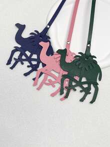 1 szt. Jednokolorowa, dwuwarstwowa, skórzana, patchworkowa, modna, prosta, uniwersalna, urocza i interesująca roślina, palma daktylowa, palma kokosowa, wzór w kształcie mapy, plecak, torba na ramię, torba crossbody, torebka, torba typu tote, torba pod pachę, wisiorek do torebki, inny wisiorek do torby do przechowywania, brelok do samochodu