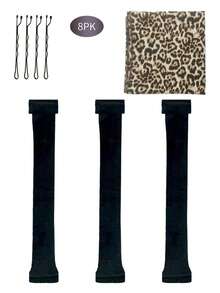 3 Peças Rolos Jumbo Sem Calor para Enrolar o Cabelo durante a Noite, Rolos Jumbo Flexíveis de Veludo para Cachos Sem Calor para Dormir, Varas Sem Calor Envoltas em Flanela Macia para Todos os Tipos de Cabelo, Ferramentas de Penteado para Cachos Durante a Noite (3 Varas), Kit de Penteado, Kit de Ferramentas para Cabelo, Ferramentas de Penteado