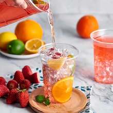 20Pcs Clear Disposable Cups With Lids For Iced Beverages - 彩色 - 查看 5