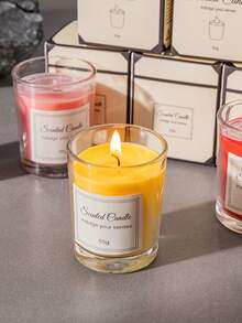 Ins Style Scented Candle Gift Set, Glass Jar Soy Wax Smokeless Scented Candles, Women Candle Gift Box, Long-Lasting Soy Scented Candles, Home Fragrance, Room Decor, Birthday, Thanksgiving Gift, Ideal For Gifting To Family And Friends - Multicolor - View 5