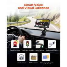 GPS Navigator For Car, 7 Inch Touch Screen 16GB GPS Navigation System With Built-In Dash Cam, Voice Turn-By-Turn Guidance, Speed And Red Light Warning, Custom Truck Routing, For Car Truck RV - 16GB With Dash Cam (7-inch) - View 3