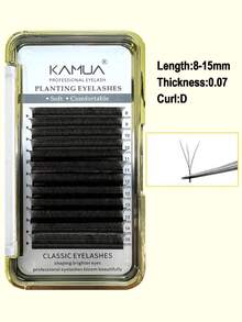 KAMUA Extensiones de pestañas con forma de trébol clásico fácil de abanico 3D 4D 5D Grosor 0.07D Rizo Pestañas suaves y ligeras Extensiones de volumen permanente Suministros profesionales para técnicos de pestañas