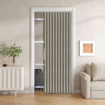 Magnetic Door Curtain, 1 Count Modern Blackout Privacy Door Curtain, Suitable For Home Partitioning Bedrooms, Living Rooms, And Corridors