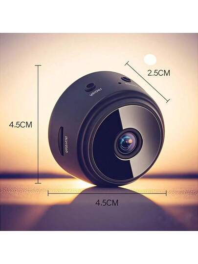 1pc Small Slimme Wireless WiFi Surveillance Camera. It Is Made Of ABS Material Supports Intelligent Loop Recording, High Definition Infrared Night Vision, Strong Magnetic Attraction, Has Relatively Long St by Time. view 2