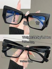 3pcs Cute PC (Polycarbonate) Women's Cat Eye Optical Glasses Frame, European & American Y2K Style For Party, Gathering, Street Snap