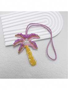 1 szt. Dopasowane kolorystycznie koraliki, modne, eleganckie, proste, urocze, uniwersalne, spersonalizowane, zabawne, interesujące, roślina, letni kształt drzewa kokosowego, wzór drzewa kokosowego, plecak, torba na ramię, torba crossbody, torebka, torba tote, torba pod pachę, kosmetyczka, inne, torba do przechowywania, wisiorek do samochodu