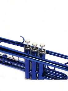 Brand New Brass Bb Trumpet + Case Student School Band Blue