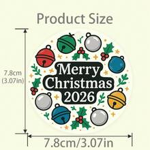 1PC Custom Personalized Christmas Ornament With Colorful Jingle Bells And Holly Design, Add Custom Year Or Text For Unique Holiday Keepsake, Perfect Festive Gift For Friends, Couples Or Family, Ideal Decoration For Tree, Fireplace And Seasonal Celebrations