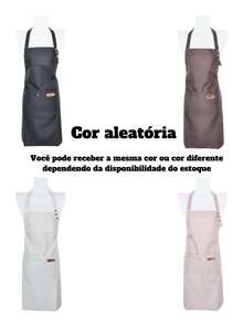 Waterproof Apron With Large Pocket And Adjustable Shoulder Straps Unisex For Coffee And Kitchen - Cor ngẫu nhiên - Xem 13