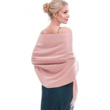 1pc Women's Pashmina Shawls And Wraps Solid Color For Evening Dress Swimsuit Cover Up Dress Bathing Long Scarf Wedding Bride Bridesmaid Shawl Gifts - Cashmere Scarf - View 12