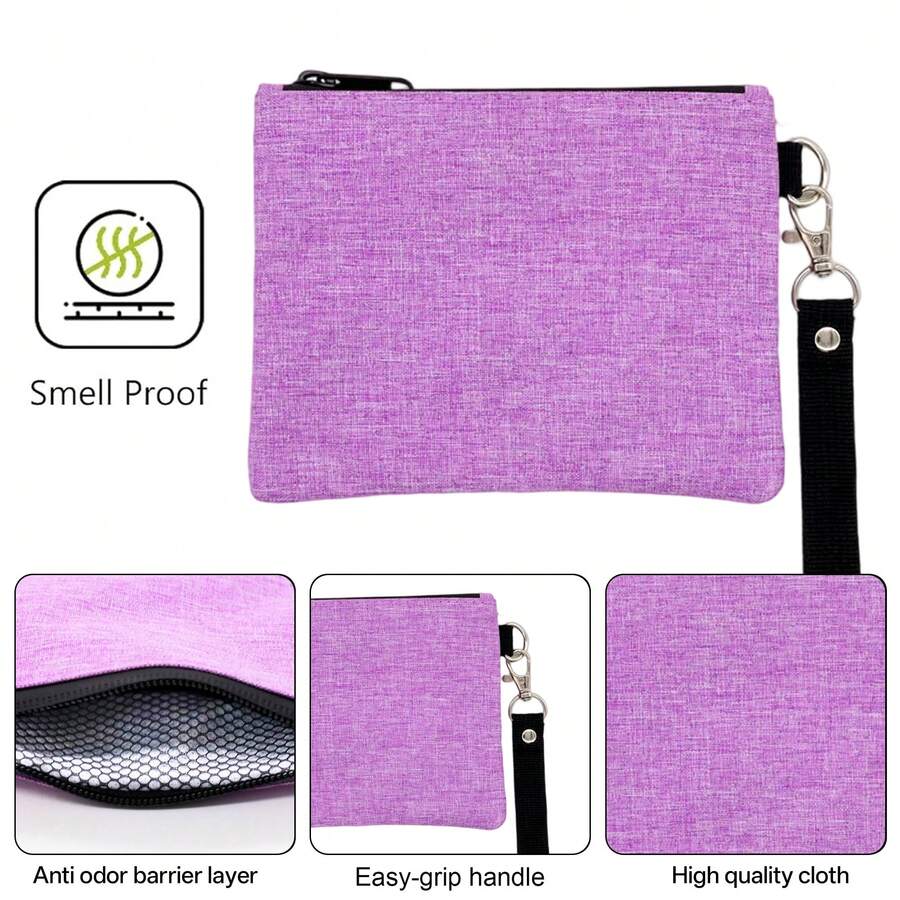 Bolsa de Viagem Resistente a Odores - Bolsa de Viagem Desodorizante com Carvão Ativado e Carvão de Bambu, para Armazenamento de Ervas Inodoras, Leve e à Prova d'Água, Natal