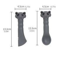 Cute Portable Bear Manual Can Opener & Feeding Scoop Set, No Electricity, Paw Print Lid Opening Function - Pet Silicone Food Spoon For Cats And Small Dogs, White/Gray/Pink 3 Colors Available - Ideal Christmas Gift, Pet Owner Designed Pet Feeding Tool, Fun Pet Supplies, Material, Suitable For Holiday Shoppers