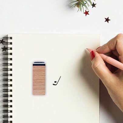 Hockey Rubber Stamp, 3/5 Inch Small Sport Stamp Scrapbooking Card Making Planner