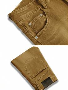 3 Pcs Men's Slim Fit Skinny Stretch Comfy Jeans Denim Pants,For Husband, Boyfriend Gifts - Multicolor - View 7