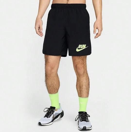 Nike Summer New Quick-Dry Soft & Comfortable Training Sports Shorts, ASMNK Woven Non-Sweating Breathable Loose Running Workout Pants, Green Big Logo Design Paired With Black, Versatile For Commuting & Leisure, Summer Sports Bestseller HJ3567-010