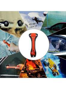 二合一汽车安全锤和紧急逃生工具，金属车窗破碎器 - 均碼 - 查看 4