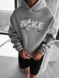 Ny höst- och vintertröja med huva för män, retrobokstäver, långa ärmar, modern, mångsidig, enkel och minimalistisk herrkläder