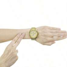 Fossil Women's Quartz Stainless Steel Three-Needle Watch, Stainless Steel Case/Scratch-Resistant Glass Lens, A Precious Gift Choice For Friends And Loved Ones. AM4510 - Gold - View 8