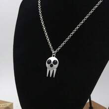 1 件噬魂者恶魔骷髅吊坠钥匙扣，动漫卡通金属钥匙圈，万圣节派对礼物 - 彩色 - 查看 8