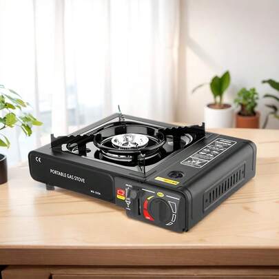 Camping Stove Portable Outdoor Emergency Butane Stove Burner With Carrying Case For Camping, Picnics, Hiking, BBQ