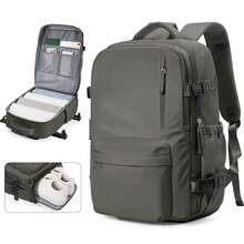 Rucsac de mână, rucsacuri de călătorie, aprobat pentru zbor, capacitate mare, țesătură din nailon, impermeabil, rucsac pentru drumeții, rucsac pentru computer în aer liber, pentru călătorii, camping, drumeții, pentru bărbați și femei, cadou pentru mamă, tată, fiică, prieten, accesorii de călătorie, unisex, rucsac funcțional pentru băieți, rucsac pentru computer, design cu curea pentru bagaje, pentru întoarcerea la școală, pentru afaceri la facultate, în aer liber, pentru boboci, boboc, cadou pentru iubit și tată