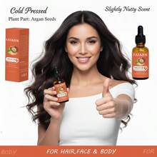 FATAZEN Natural Moroccan Argan Oil For Nails & Hair - Pure Nourishing Treatment Oil Softens Nail Cuticles Moisturizes Smoothes Frizz Strengthens Hair Argan Hair Oil Repair For Damaged Split Ends