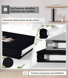 Álbum de Fotos Grande Autoadhesivo DIY de 40 Páginas en Blanco - Negro - Ver 4