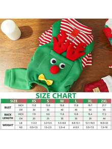 狗狗毛衣圣诞宠物服装狗猫冬季驯鹿服饰柔软保暖运动衫 - 彩色 - 查看 6