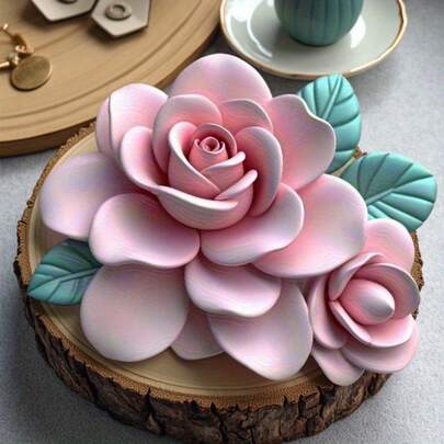 Resin Mould Gardenia Egg Flower Silicone Mould Handmade Decoration Gypsum Epoxy Scented Candle Mould - Wedding Decoration/Thanksgiving Gifts/Christmas Gifts, Halloween Gifts, Easter Gifts, Valentine's Day Holiday Gifts/Birthday Gifts/Home Decoration