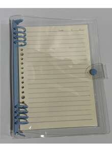 120 pagine A5 Quaderno in morbida pelle trasparente ad alta capacità, pagine interne a righe, bordi perforati, rilegatura a spirale rimovibile, design impermeabile - ideale per forniture d'ufficio quotidiane e stile minimalista, regalo perfetto per gli amanti della musica, quaderno per musica | quaderno minimalista | quaderno impermeabile, per forniture scolastiche, ritorno a scuola