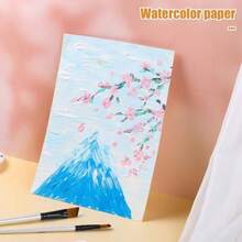 50 ورقة ورق مائي مقاس 8.5 * 11 بوصة، ورق مائي A4 بكميات كبيرة أبيض للطلاب والفنانين البالغين للرسم المائي، ورق مائي مقاس 8.5 * 11 بوصة 50 ورقة، ورق فنان ثقيل مناسب للطلاب والفنانين للرسم المائي