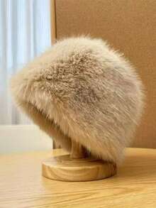 新款时尚个性化高品质男女通用仿毛耳罩帽子，秋冬日式大头围加厚保暖防风渔夫帽，讨人喜欢