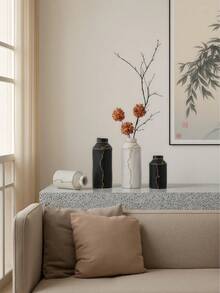 1 Peça Vaso Cerâmico no Estilo Wabi-Sabi para Flores Frescas, Adequado para Várias Cenas e Uso Decorativo, Pode Conter Água.