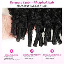 Jet Black Burmese Curly Wigs Human Hair 13x4 Lace Front Wigs 250 Density Brazilian Full Lace Human Hair Wigs Preplucked With Baby Hair (26 Inch) - Natural Black - 查看 8