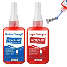 Thread Lock High Strength+Medium Strength, 100ml Locktight Threadlock Prevent Nuts, Bolts, Fasteners And Screws From Loosening Due To Prolonged Vibration, Thus Locking And Sealing Metal Nuts And Bolts - Red and Blue - View 8