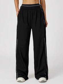 MASKERT Women's Sport Sweatpants, Sporty And Casual Loose-Fitting Pants, Versatile Fitness Pants, Running Pants, Comfortable And Skin-Friendly - màu đen - Xem 8